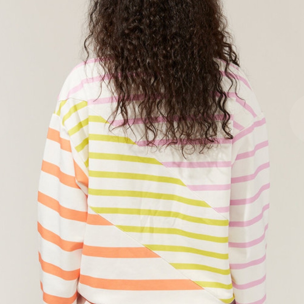Solid And Striped The Pullover Colorblocked Strip… - image 3